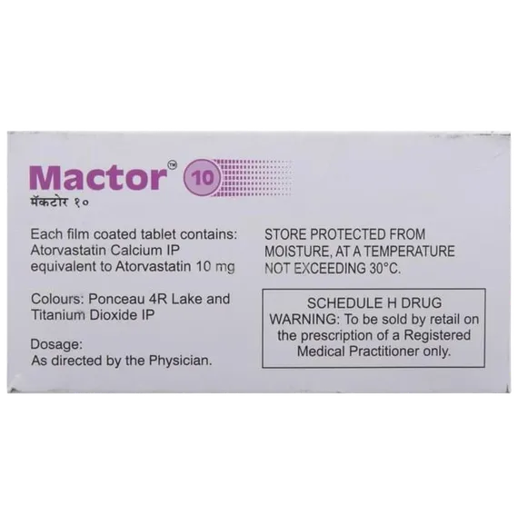 mactor 10mg tablet 10's